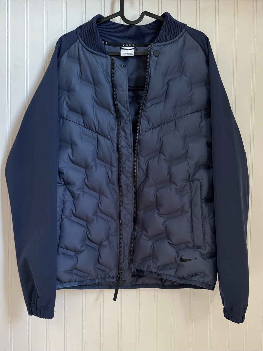 Nike Golf Women’s Navy Quilted Puffer Bombed Jacket